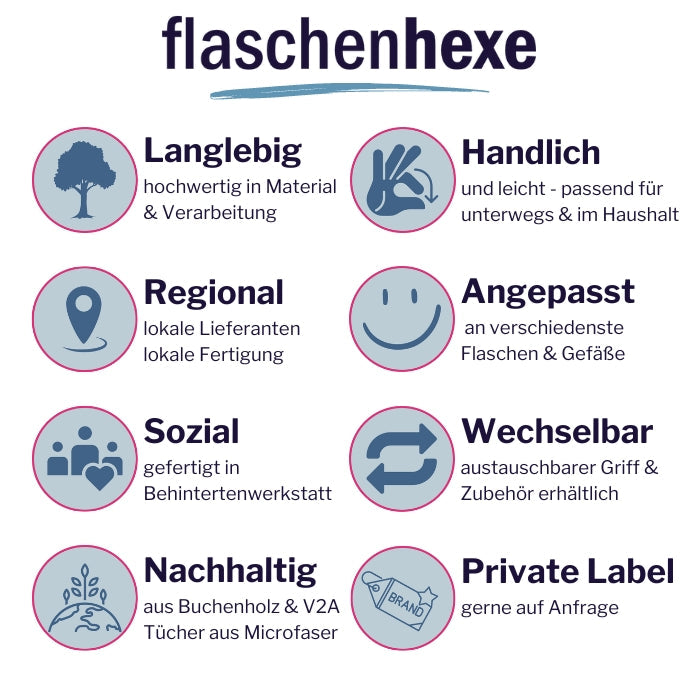 flaschenhexe® -Set Tuch gross-